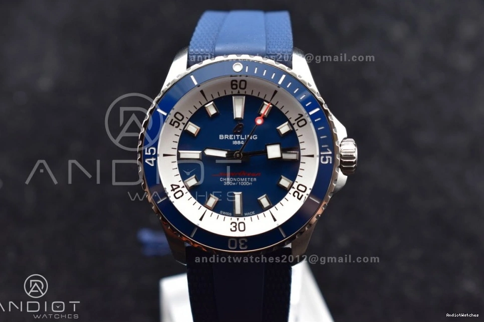 Edition Rubber 1:1 A on 42 SuperOcean Best SS Strap BLSF Dial 1168 Automatic Blue Contemporary Blue 1210